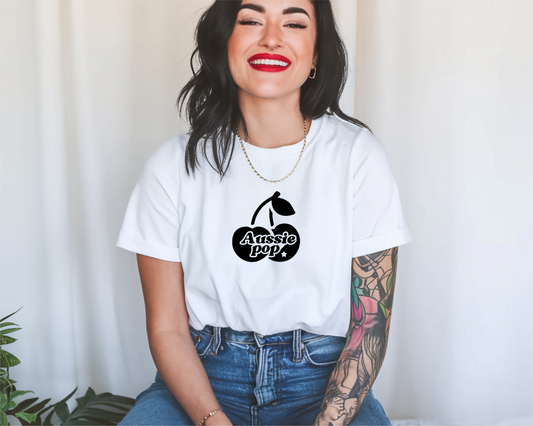 Aussie Pop Cherry Graphic Unisex Softstyle T-Shirt